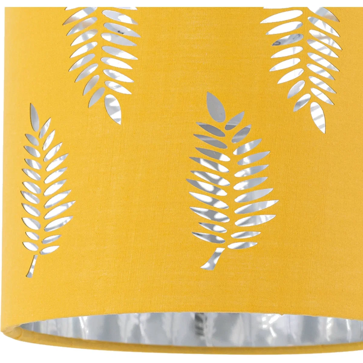 Set Of 2 Buck Clear Glass Table Lamps With Ochre Fern Shade - Clear & Ochre – image 7