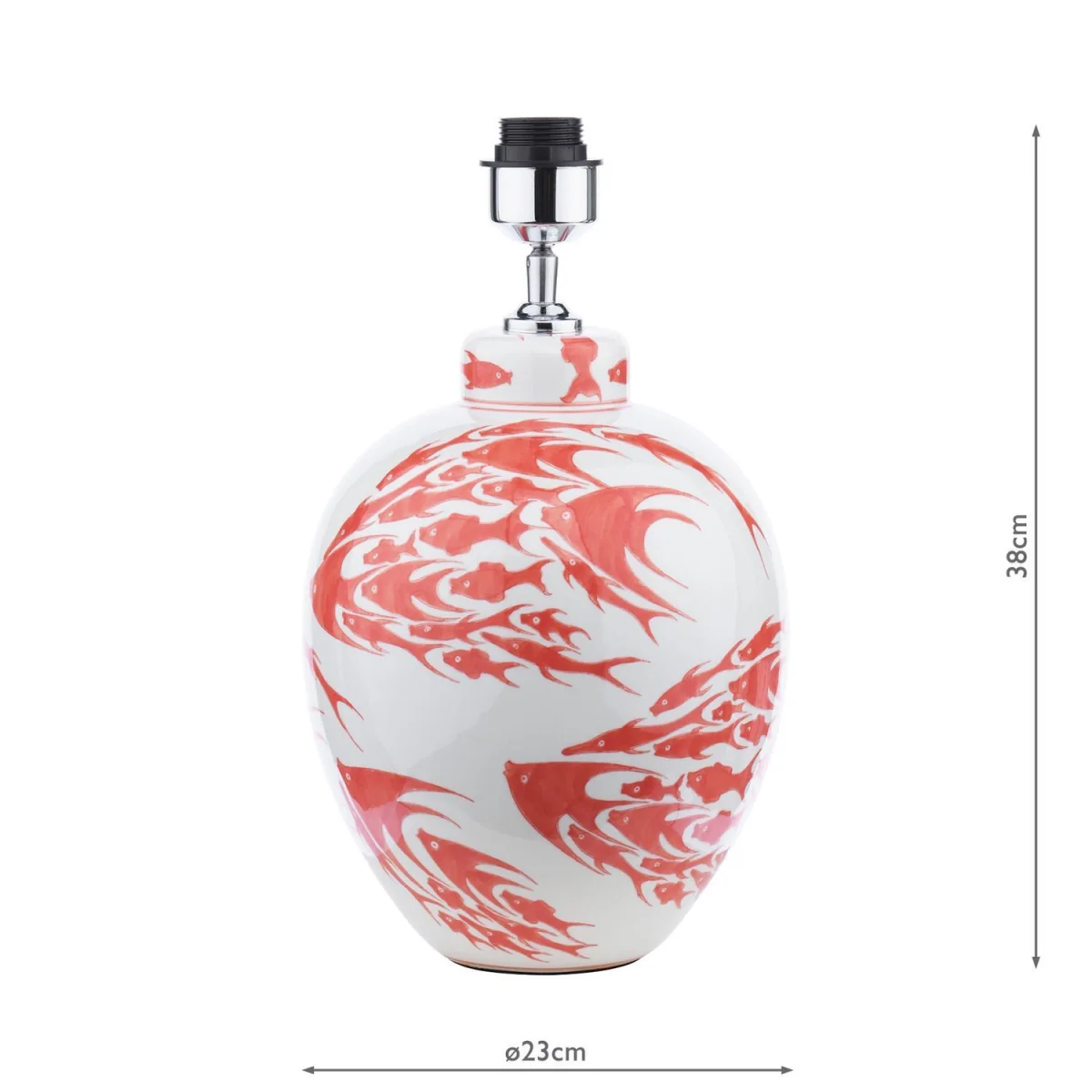 Simone Ceramic Table Lamp Coral Fish Base Only – image 3