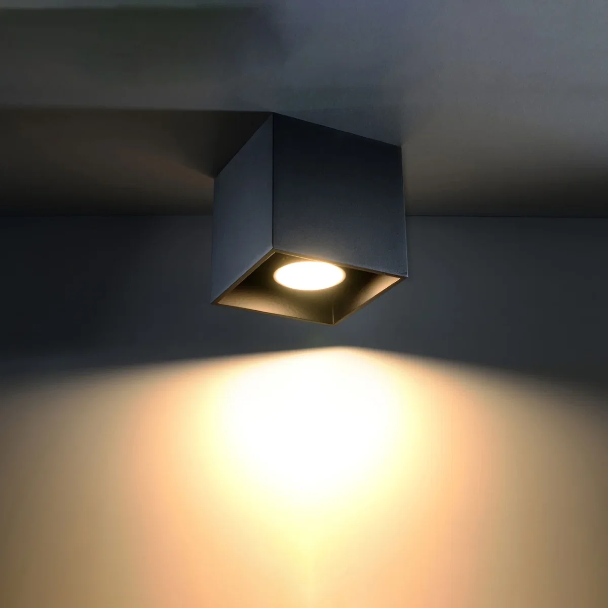 Ceiling lamp QUAD 1 black - black / Aluminium – image 3