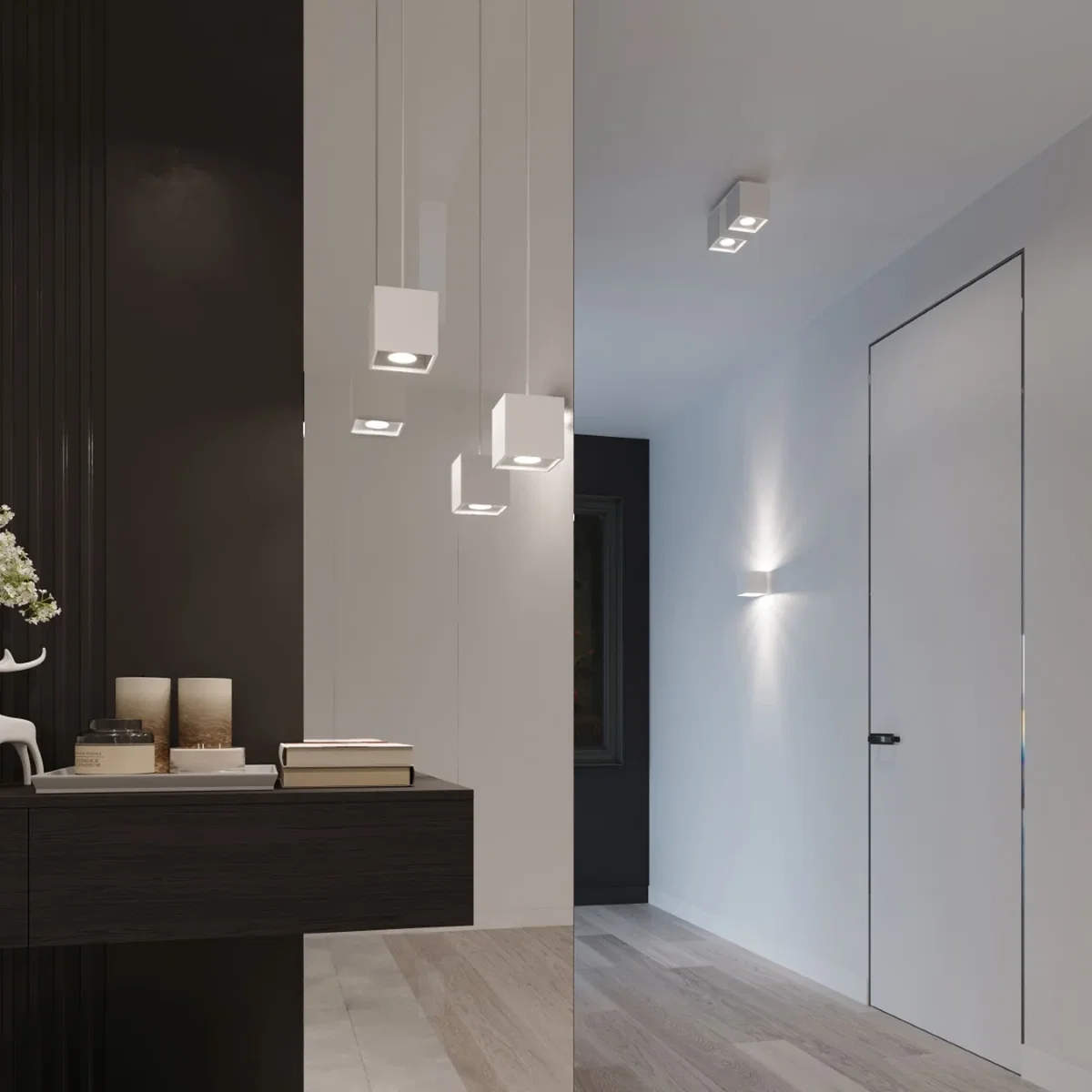 Ceiling lamp QUAD 1 black - black / Aluminium – image 35