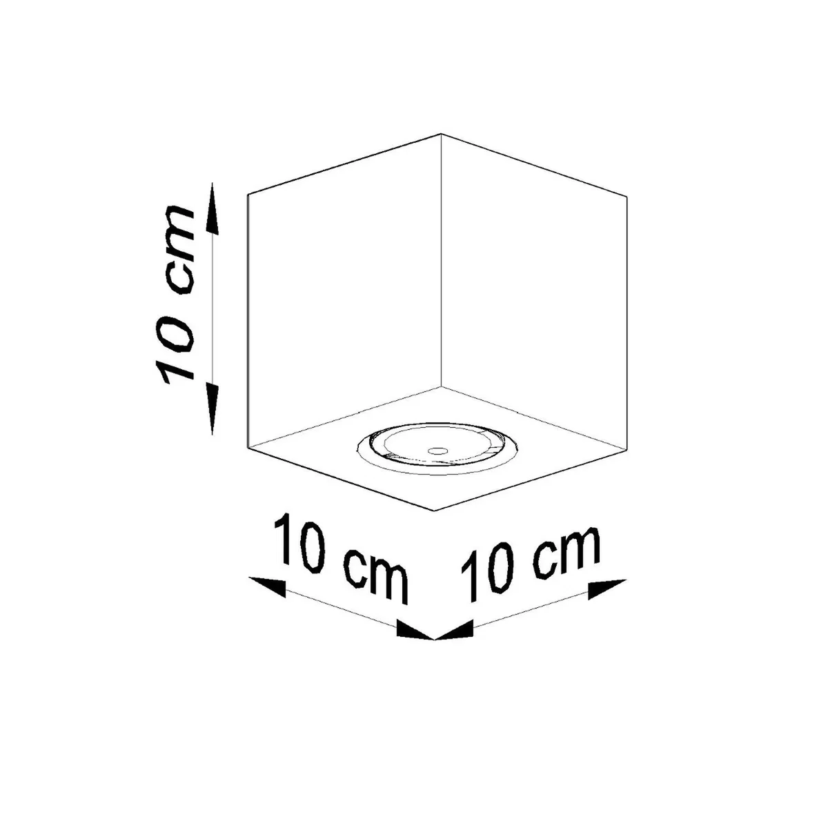 Ceiling lamp QUAD 1 black - black / Aluminium – image 37