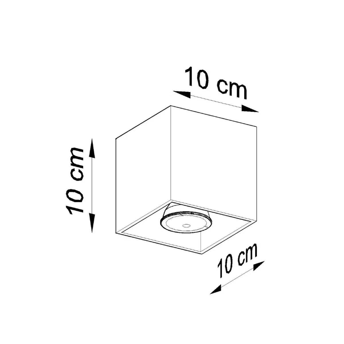Ceiling lamp QUAD 1 black - black / Aluminium – image 39