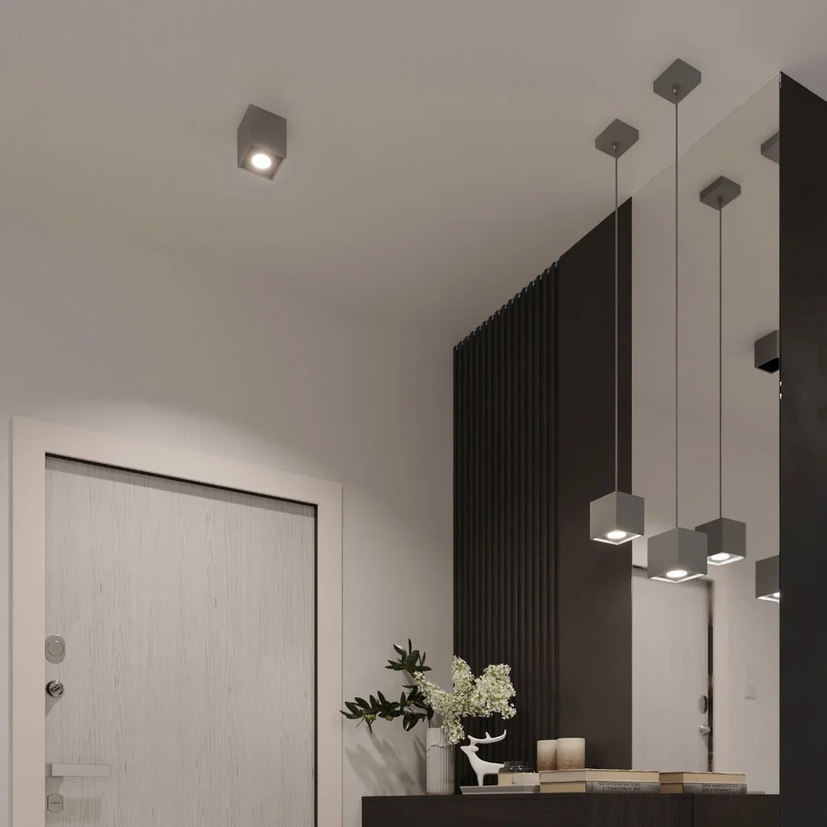 Ceiling lamp QUAD 1 black - black / Aluminium – image 10