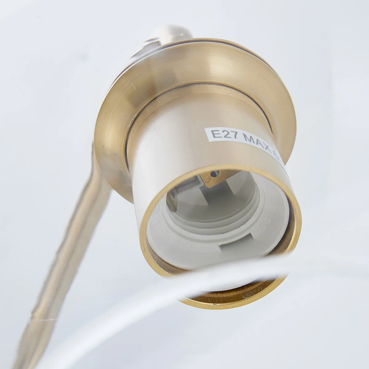 Contemporary Arc Arm Floor Lamp - Gold – image 2