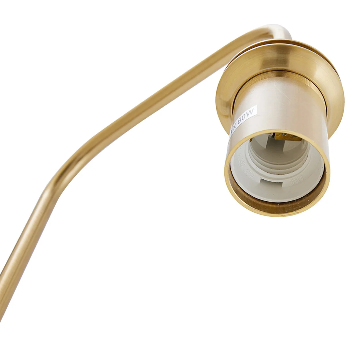 Contemporary Arc Arm Floor Lamp - Gold – image 3