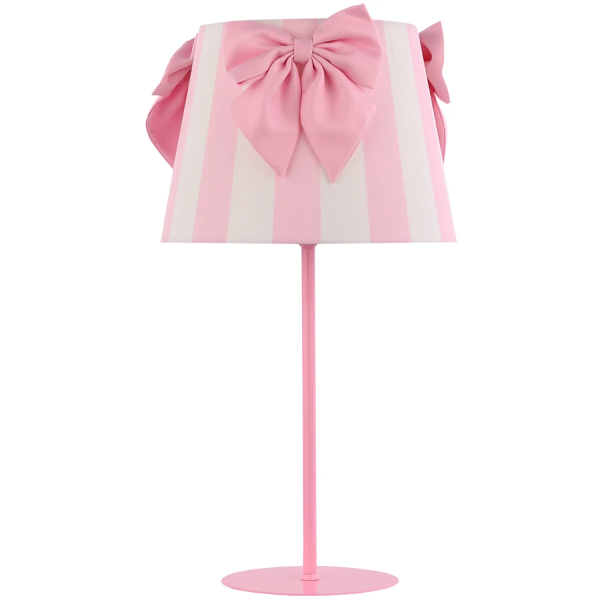 Stripe Bow Table Lamp - Pink – image 2
