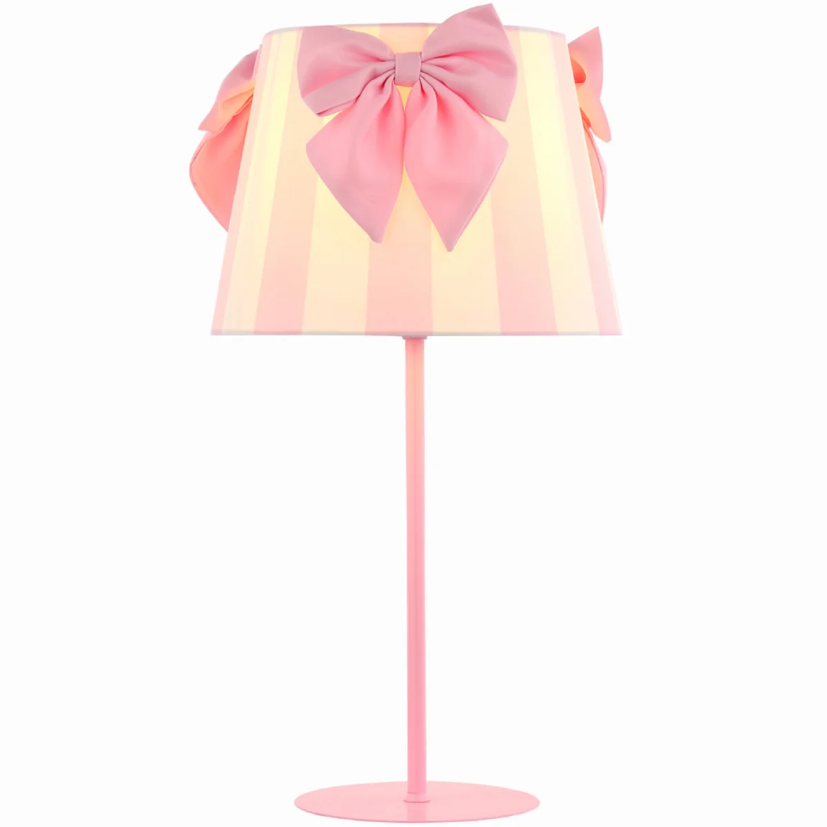Stripe Bow Table Lamp - Pink – image 3