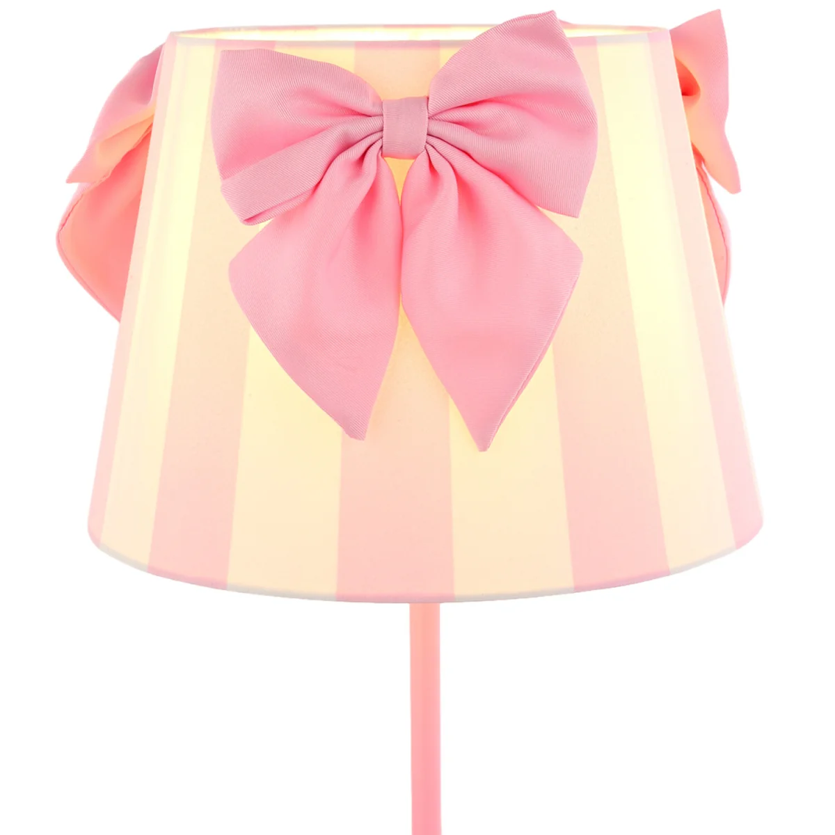 Stripe Bow Table Lamp - Pink – image 4
