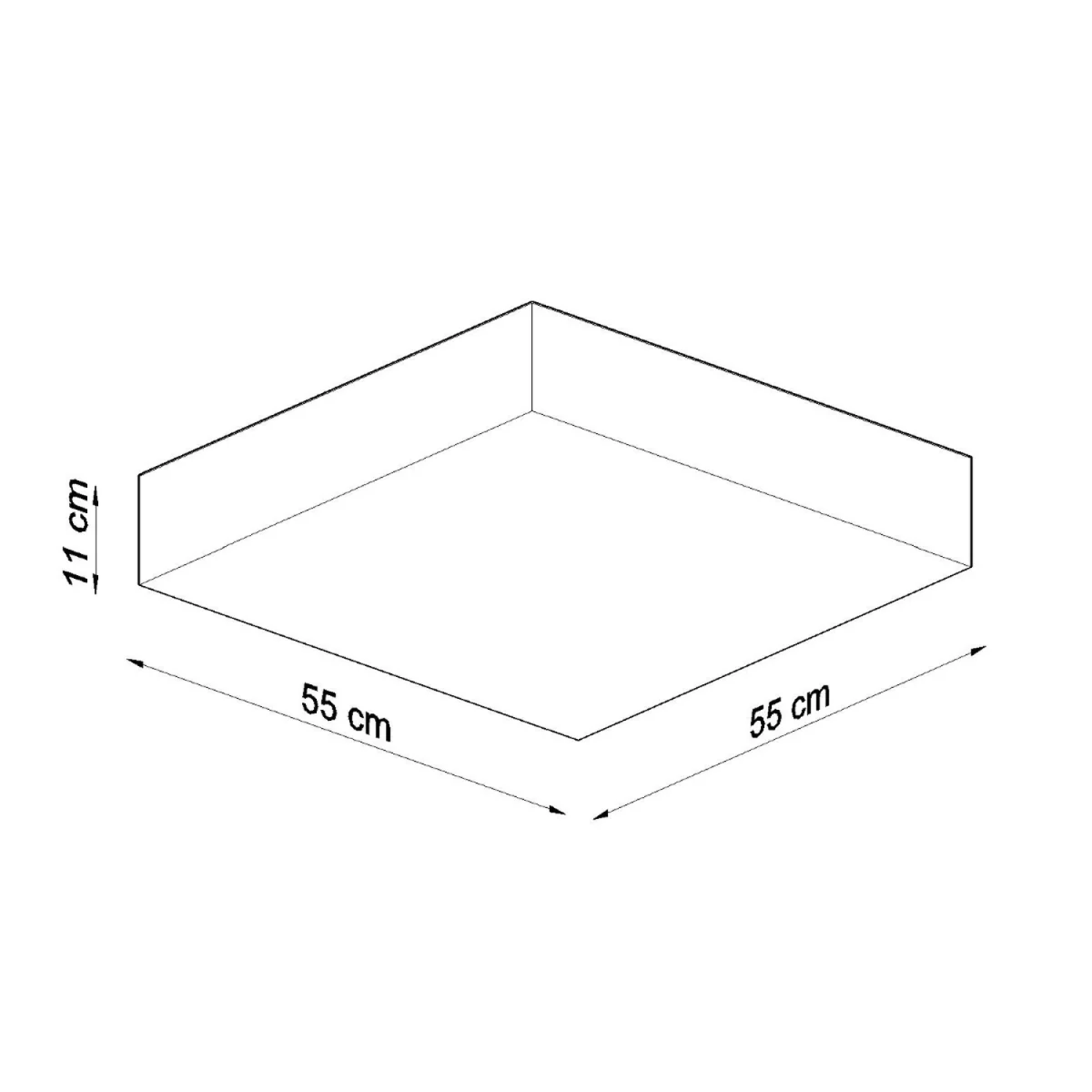 Ceiling lamp HORUS 55 grey - black – image 7
