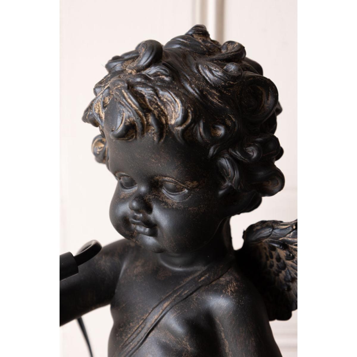 Quirky Black Cherub Table Lamp – image 3