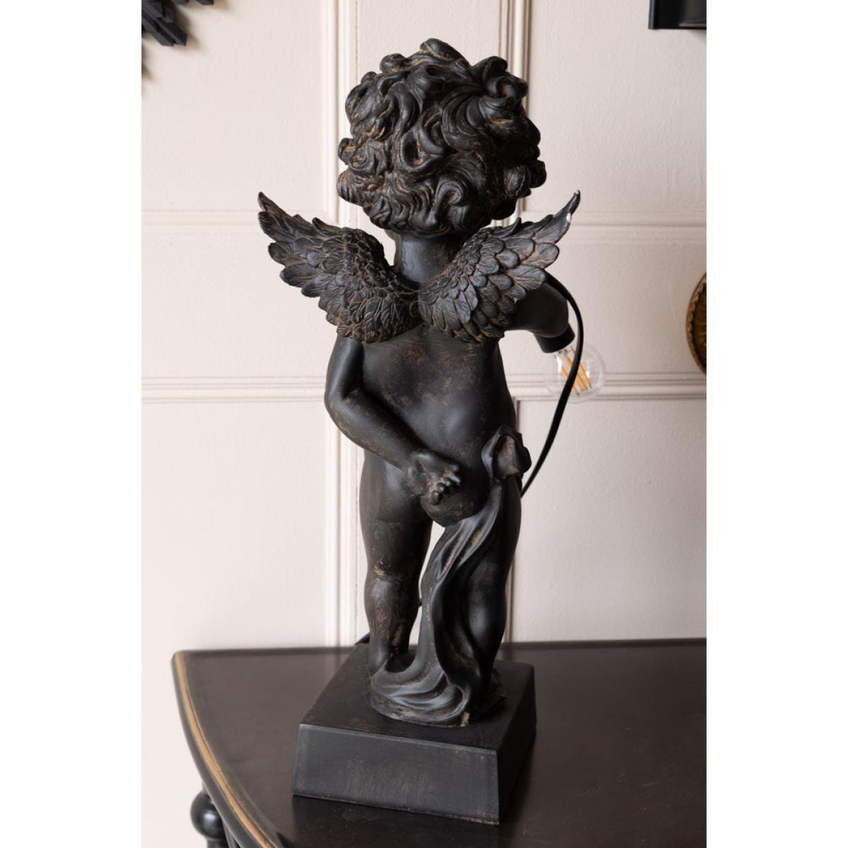 Quirky Black Cherub Table Lamp – image 5