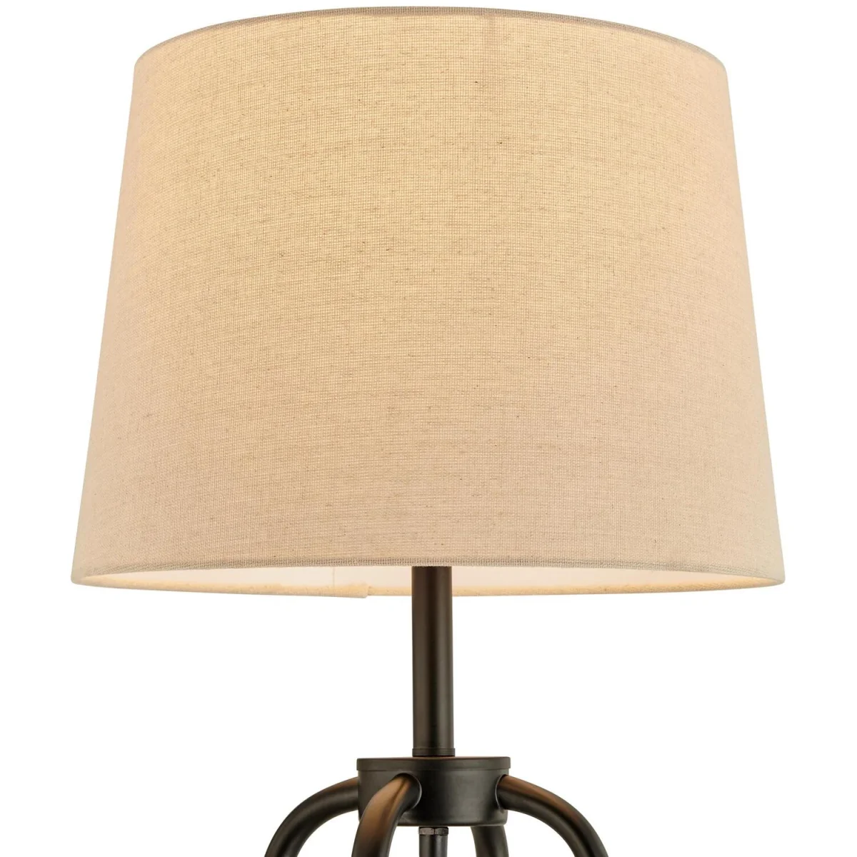 Kessia Black Standing Floor Lamp with Shelves - Black – image 8