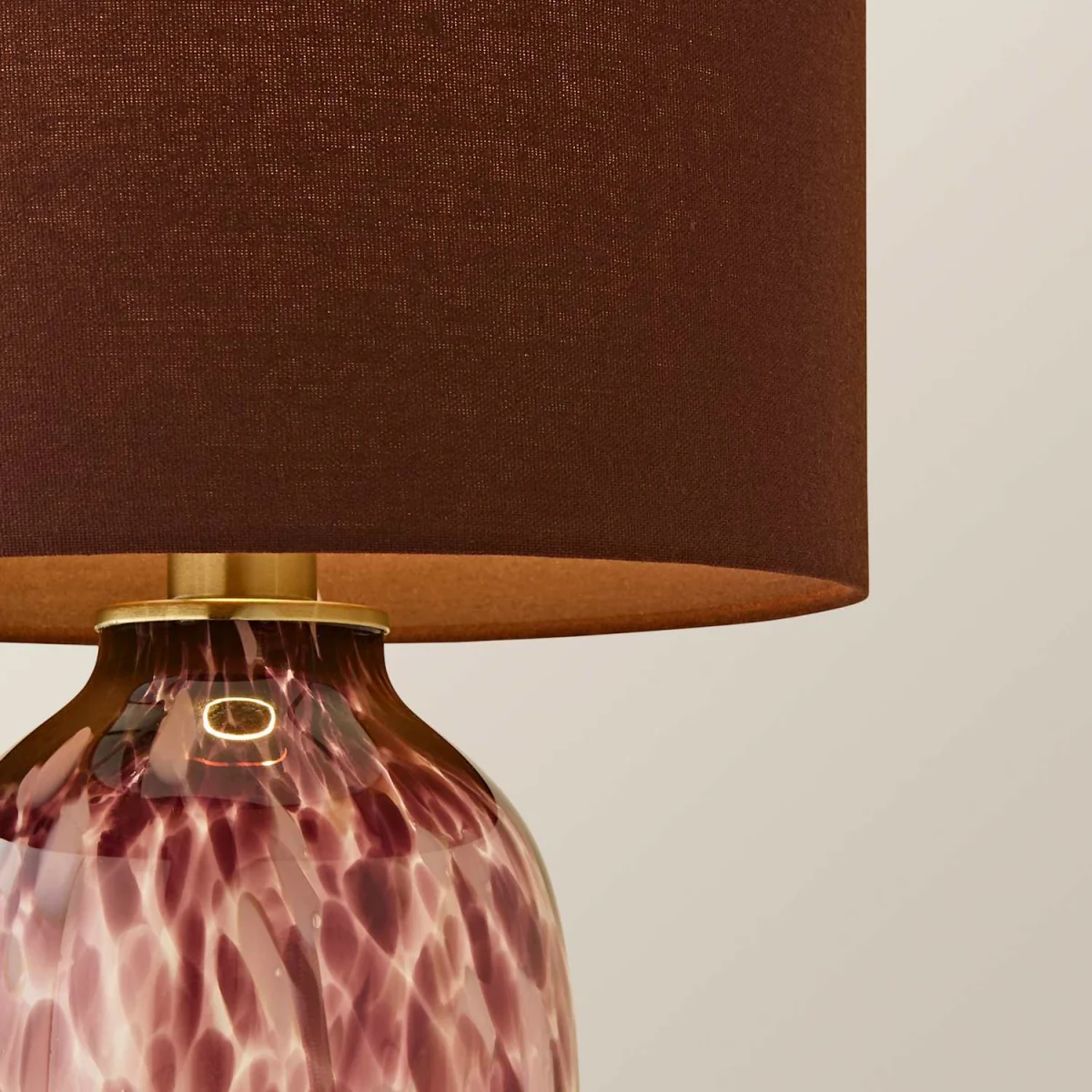 Belinda Confetti Glass Table Lamp - Burgundy / Yes – image 2