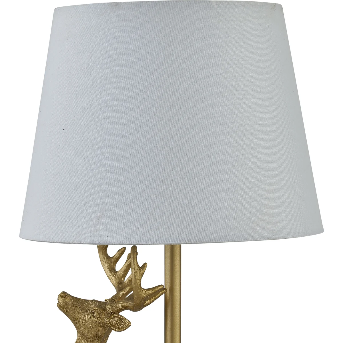 Grace Table Lamp With Shade - Gold Resin And White Cotton – image 4