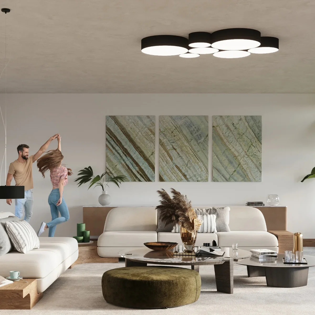Ceiling lamp ARENA 45 black - black – image 4