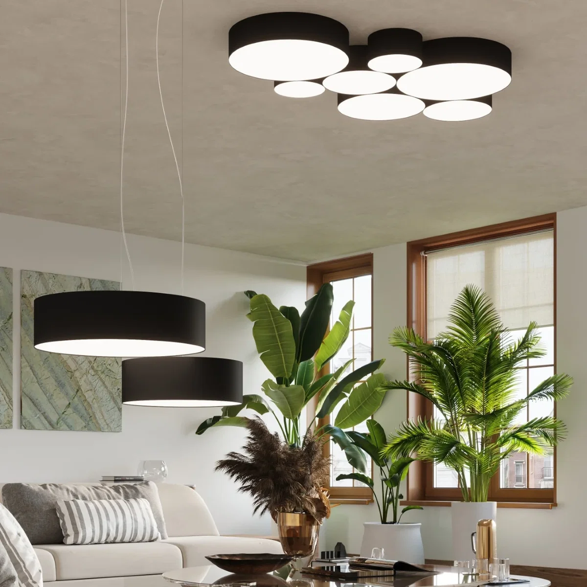 Ceiling lamp ARENA 45 black - black – image 5