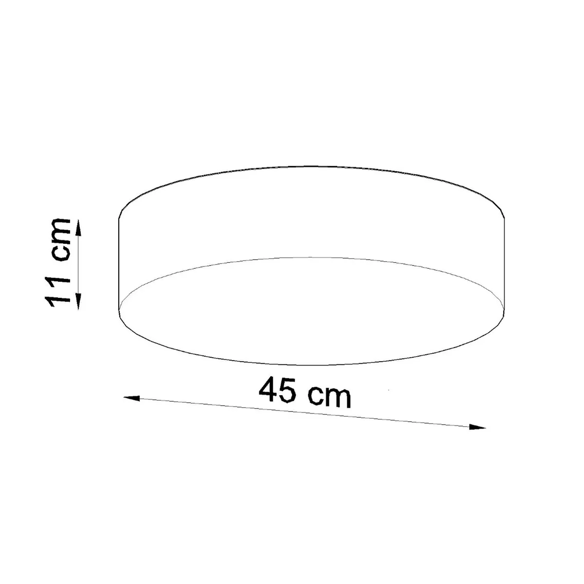 Ceiling lamp ARENA 45 black - black – image 6