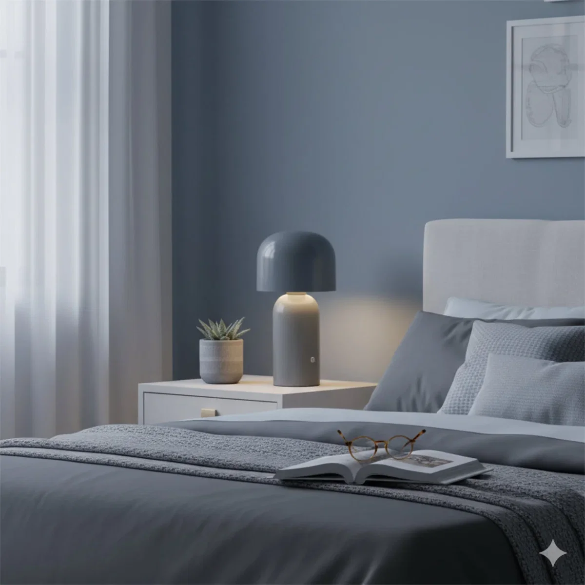 Christina Grey Led Rechargeable Touch Table Lamps Twin Pack - Grey – image 7