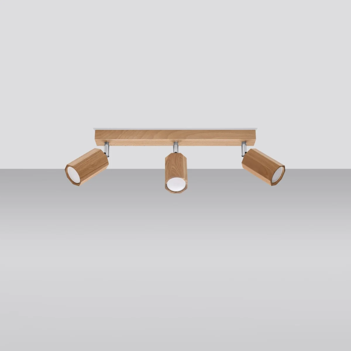 Ceiling lamp ZEKE 3 oak - oak – image 2