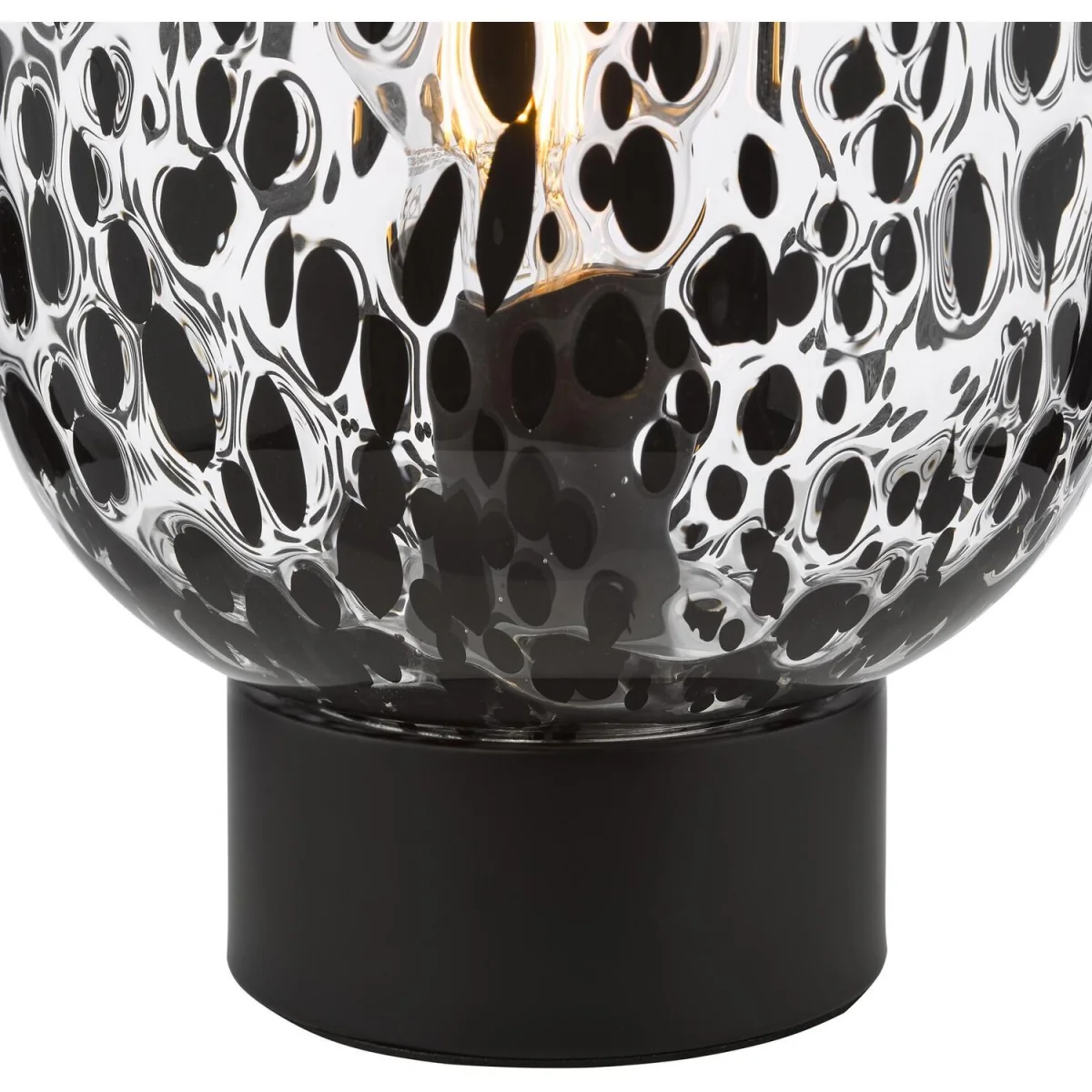 Gethin Table Lamp Black and Black Confetti Glass - Black – image 2