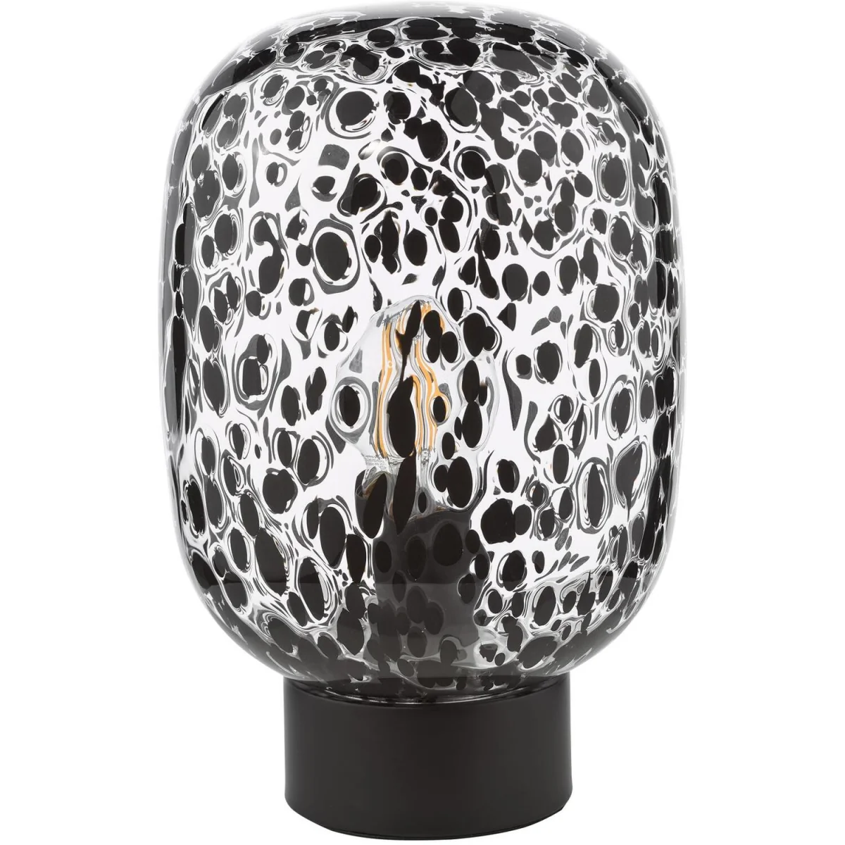 Gethin Table Lamp Black and Black Confetti Glass - Black – image 3