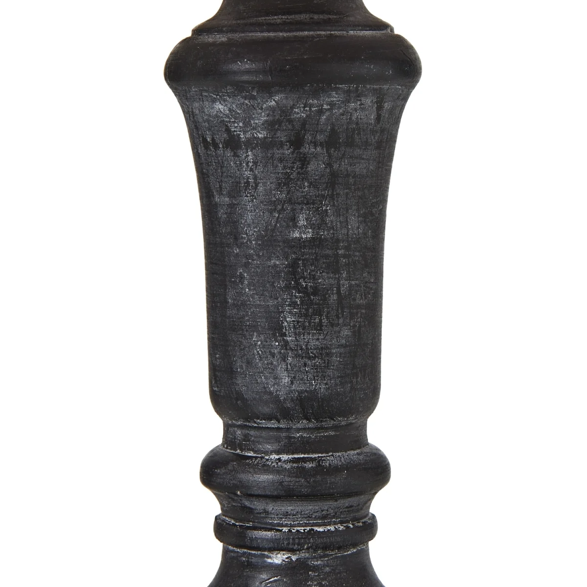 Palmyra Rustic Column Table Lamp With Linen Shade - Grey – image 2