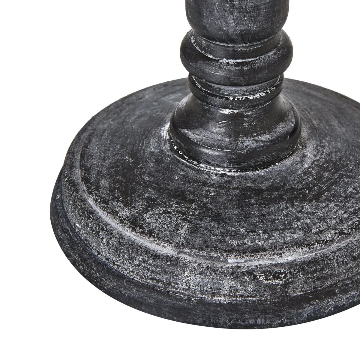 Palmyra Rustic Column Table Lamp With Linen Shade - Grey – image 3