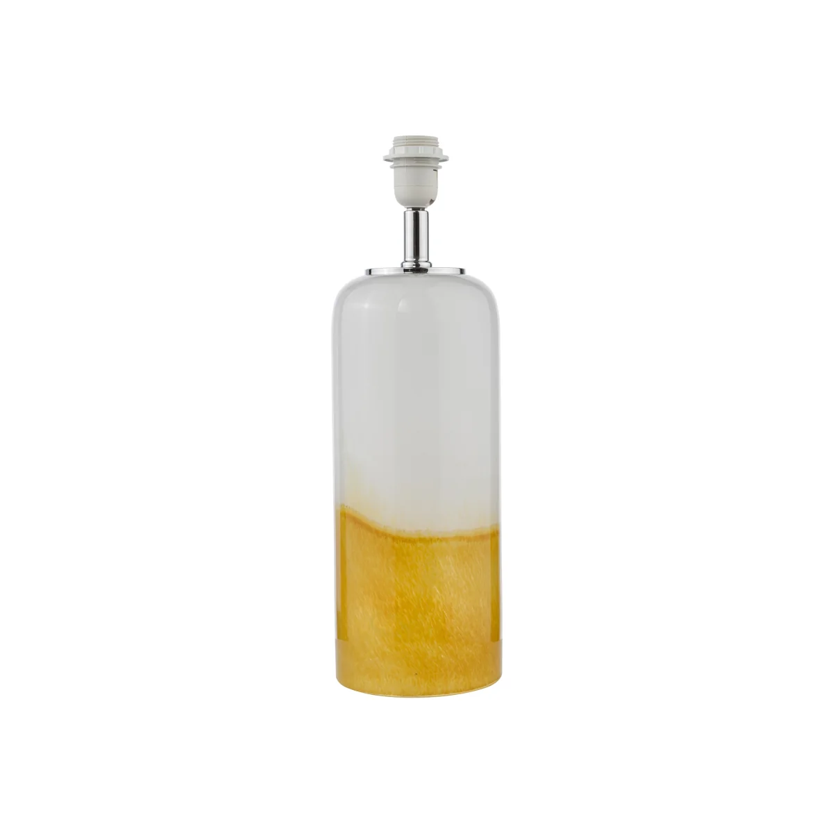 Deandra Table Lamp Yellow Art Glass and White Art Glass Base Only – image 1