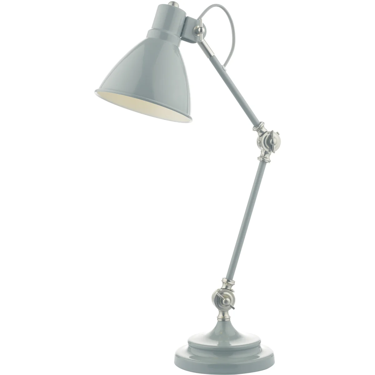 Eunice Task Table Lamp Grey Satin Nickel – image 2