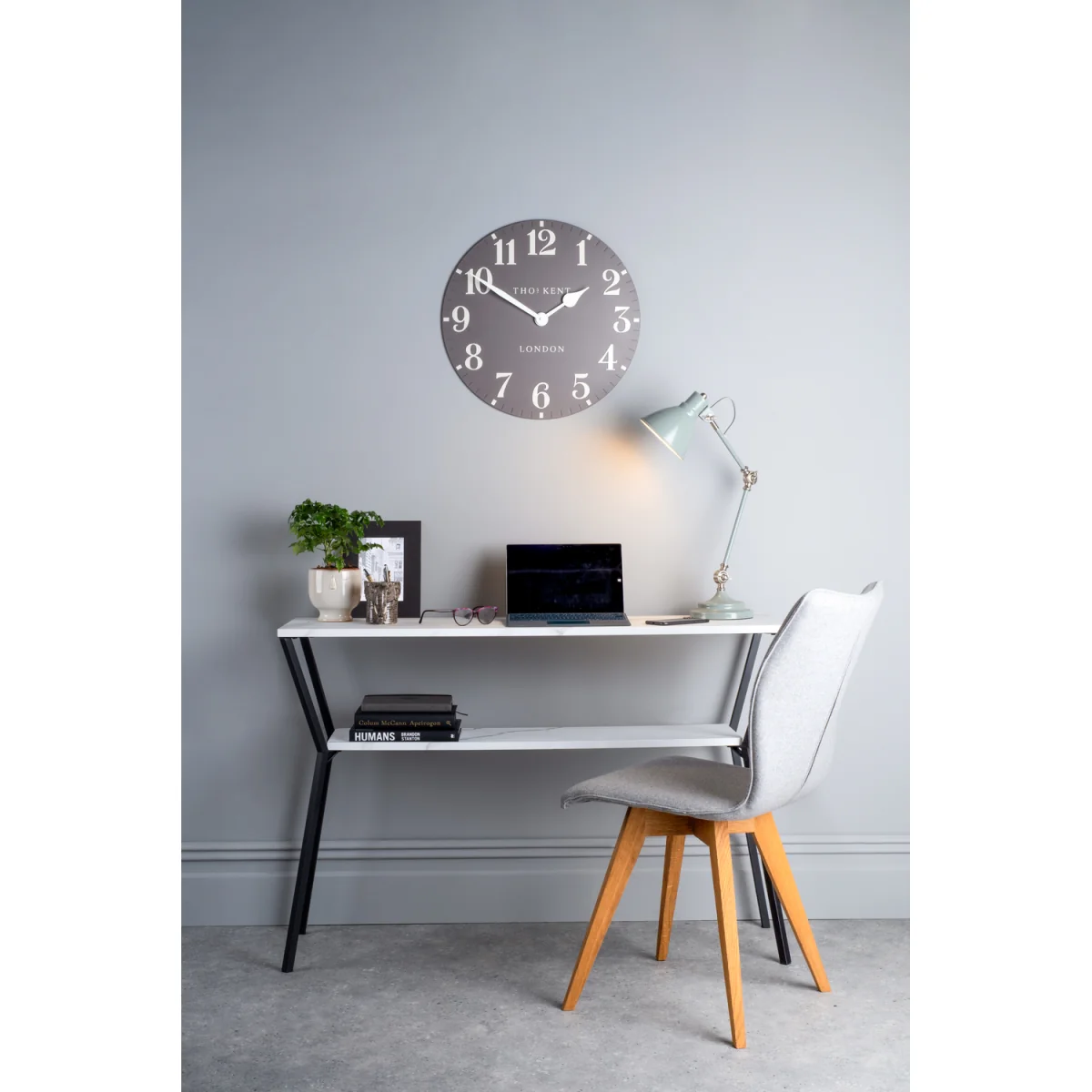 Eunice Task Table Lamp Grey Satin Nickel – image 3