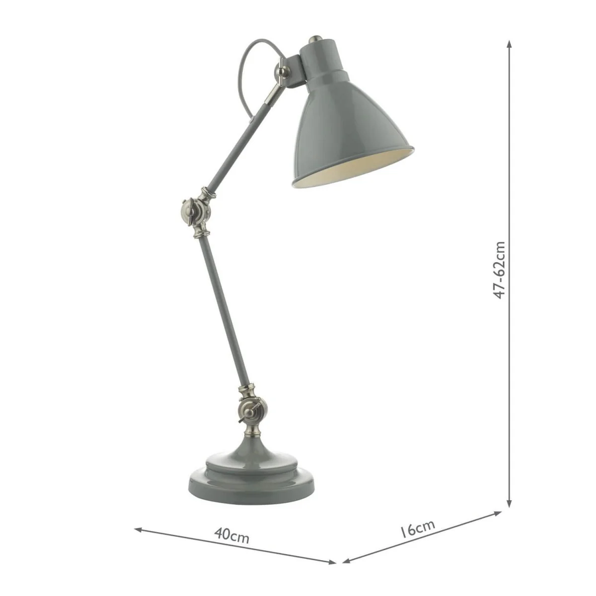 Eunice Task Table Lamp Grey Satin Nickel – image 4