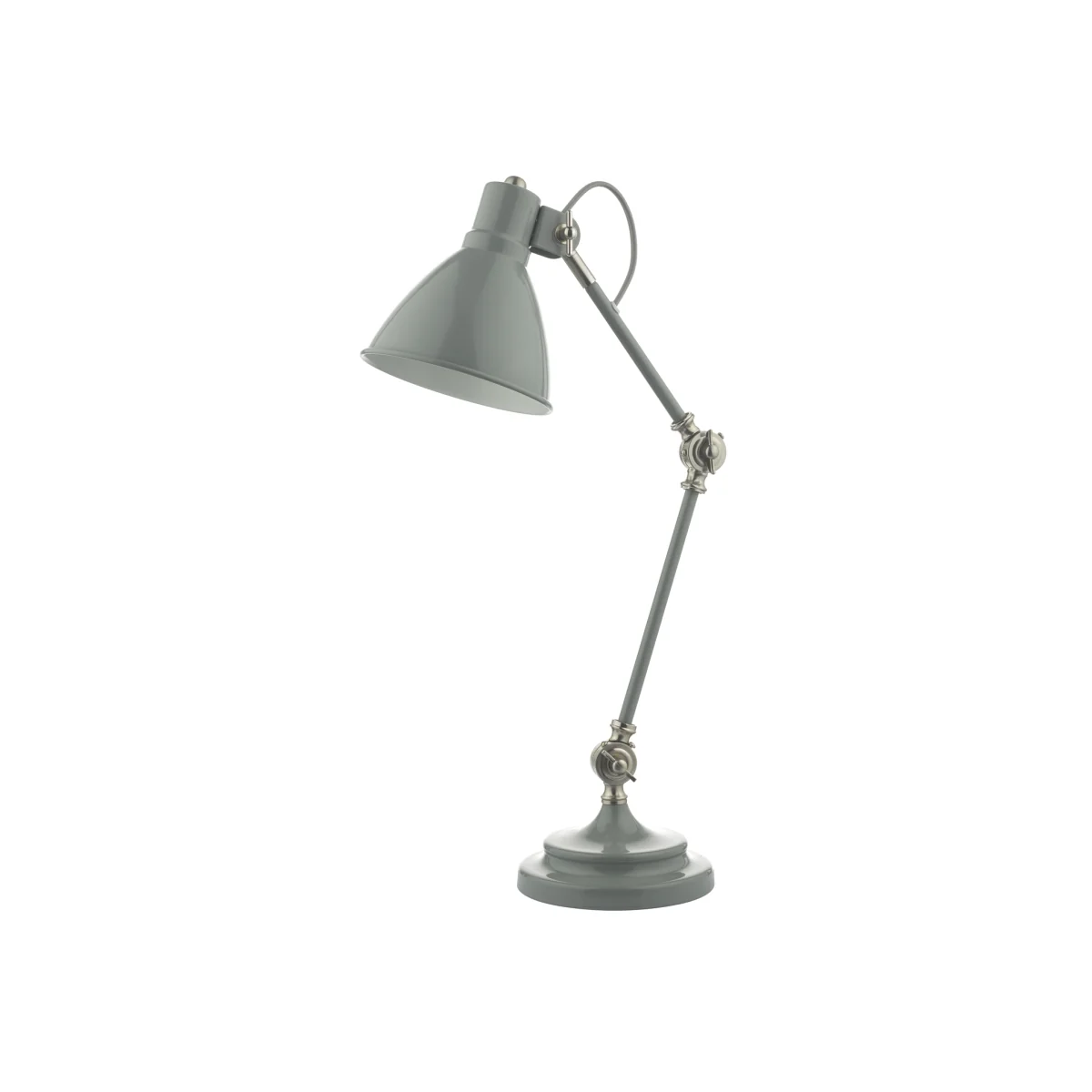 Eunice Task Table Lamp Grey Satin Nickel – image 1