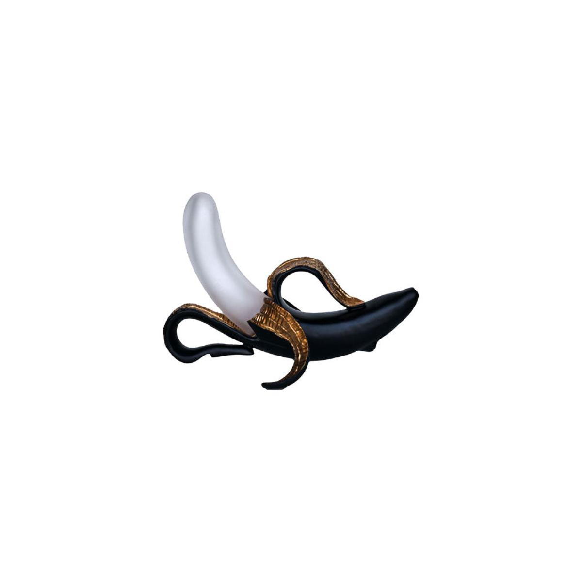 Black & Gold Banana Table Lamp – image 2