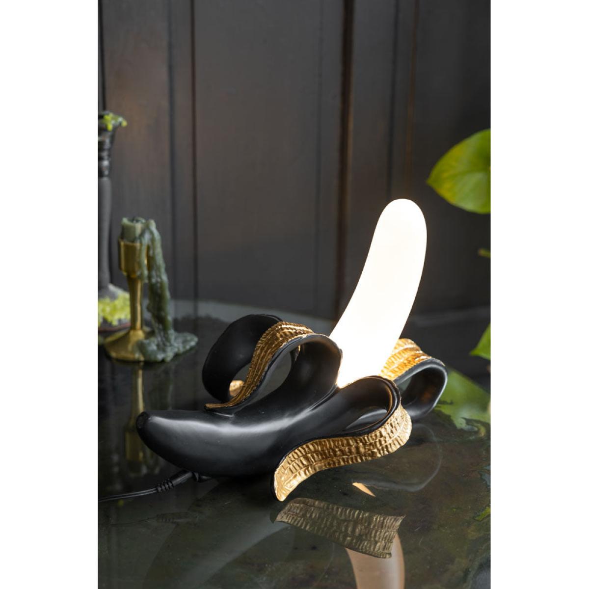 Black & Gold Banana Table Lamp – image 3