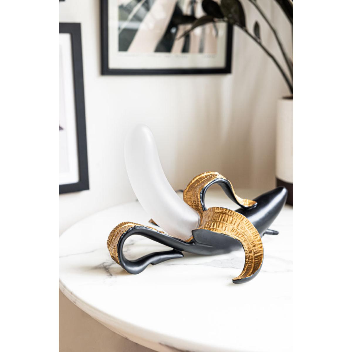 Black & Gold Banana Table Lamp – image 4