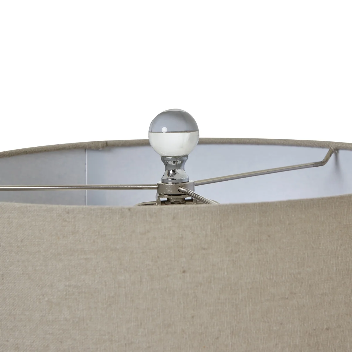 Ombre Elegance Table Lamp With Linen Shade - Grey – image 2