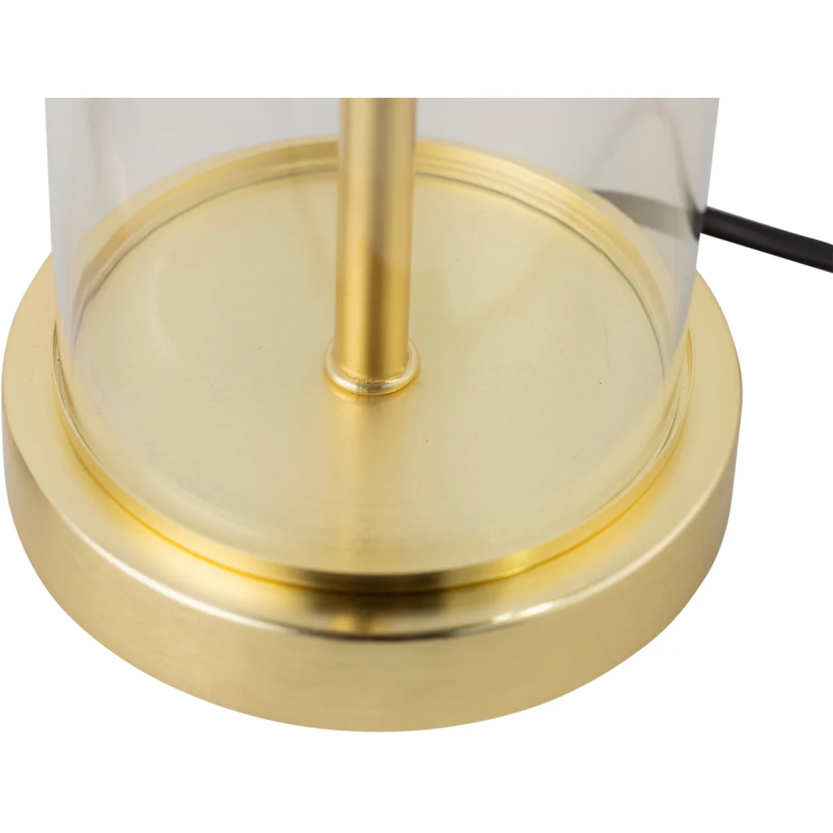 Aura Base Only Table Lamp - Satin Brass Plate With Clear Glass Detail – image 4