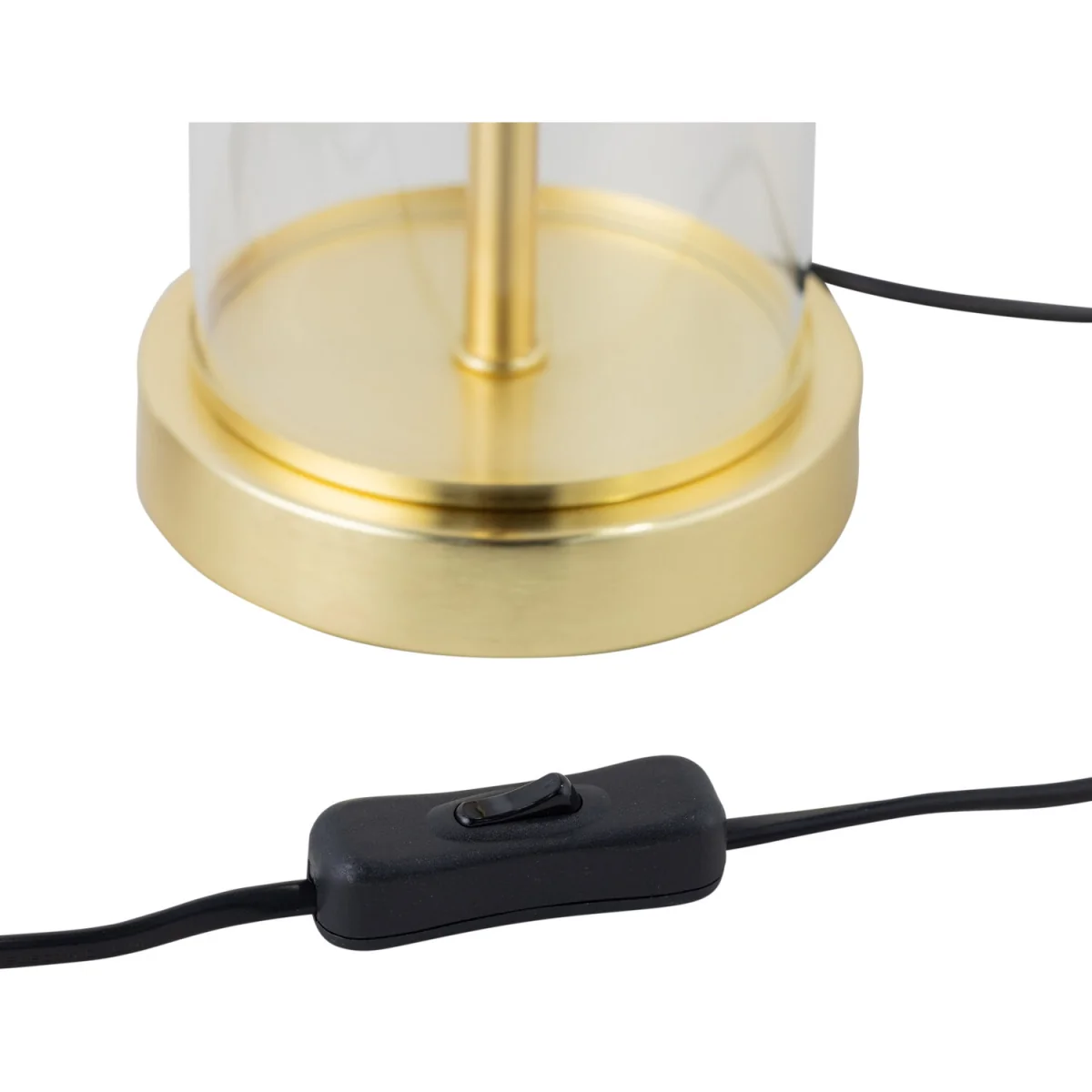 Aura Base Only Table Lamp - Satin Brass Plate With Clear Glass Detail – image 5