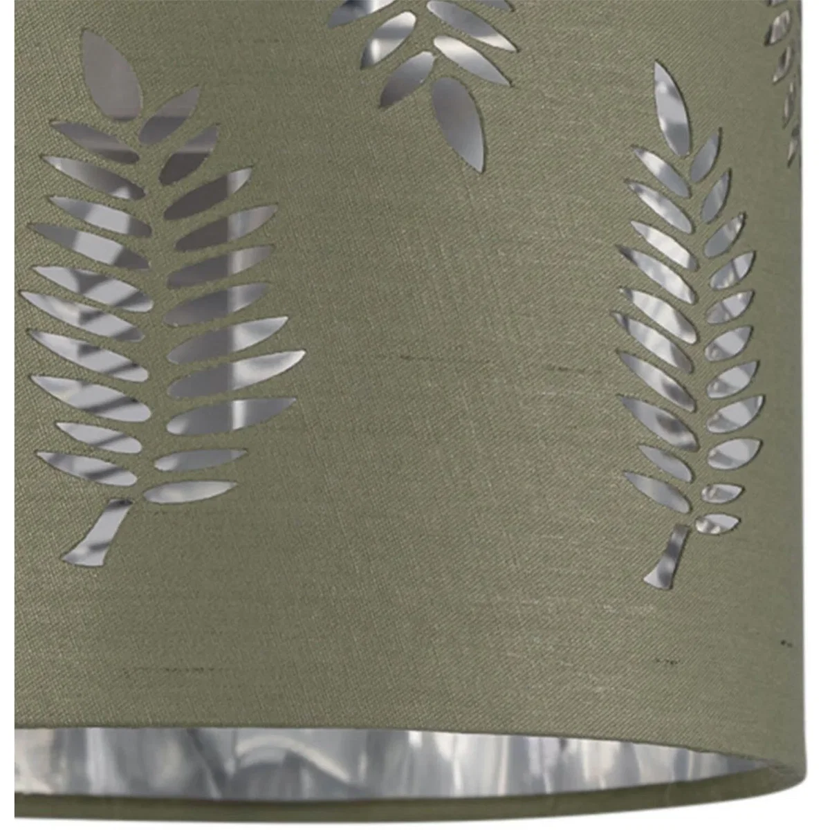 Set Of 2 Buck Clear Glass Globe Lamps With Sage Green Fern - Clear & Sage Green – image 6