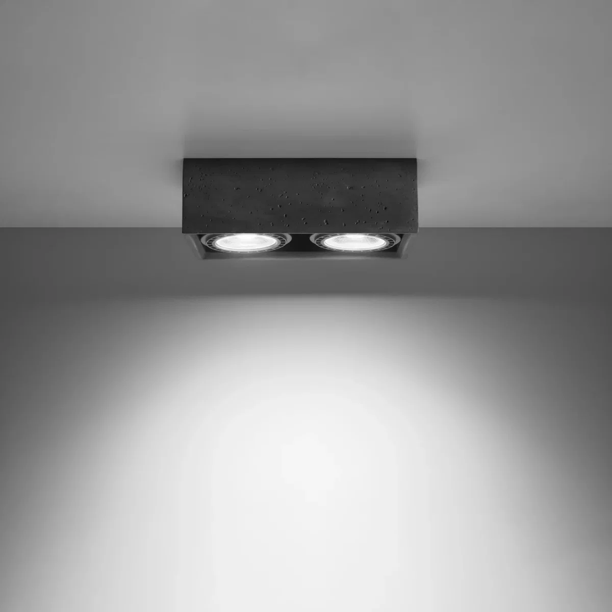 Ceiling lamp QUATRO 2 concrete - gray – image 3