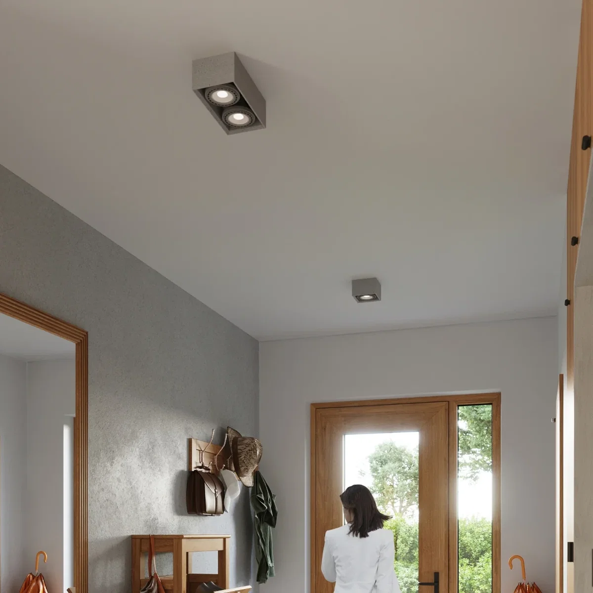 Ceiling lamp QUATRO 2 concrete - gray – image 5