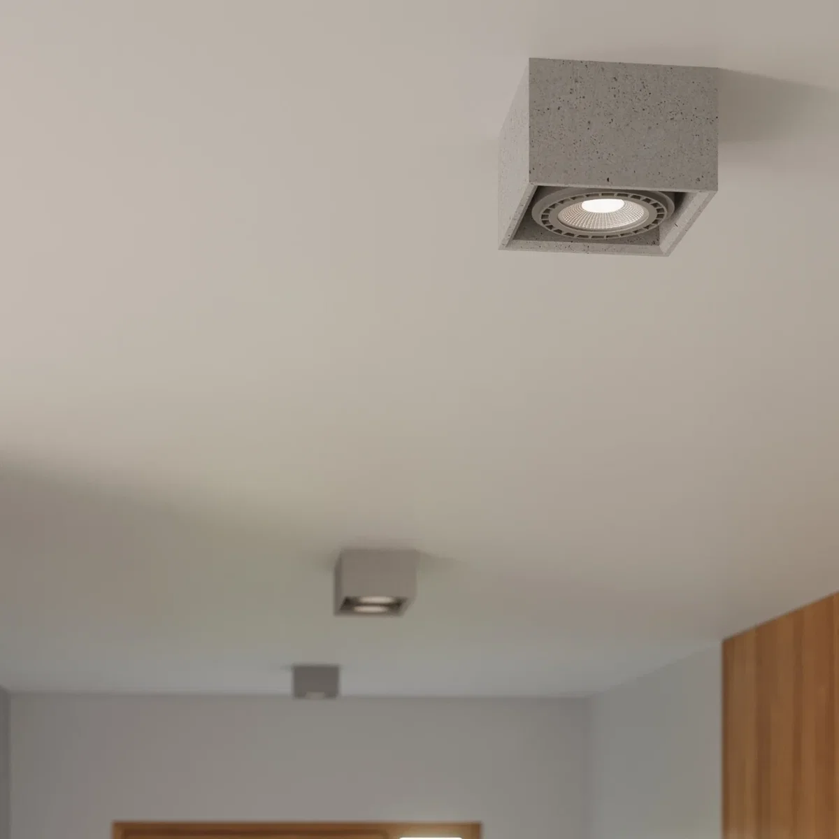 Ceiling lamp QUATRO 2 concrete - gray – image 6