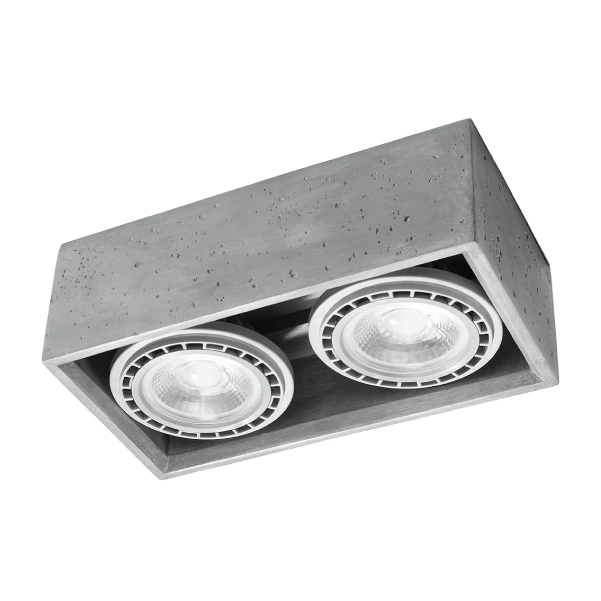 Ceiling lamp QUATRO 2 concrete - gray – image 1