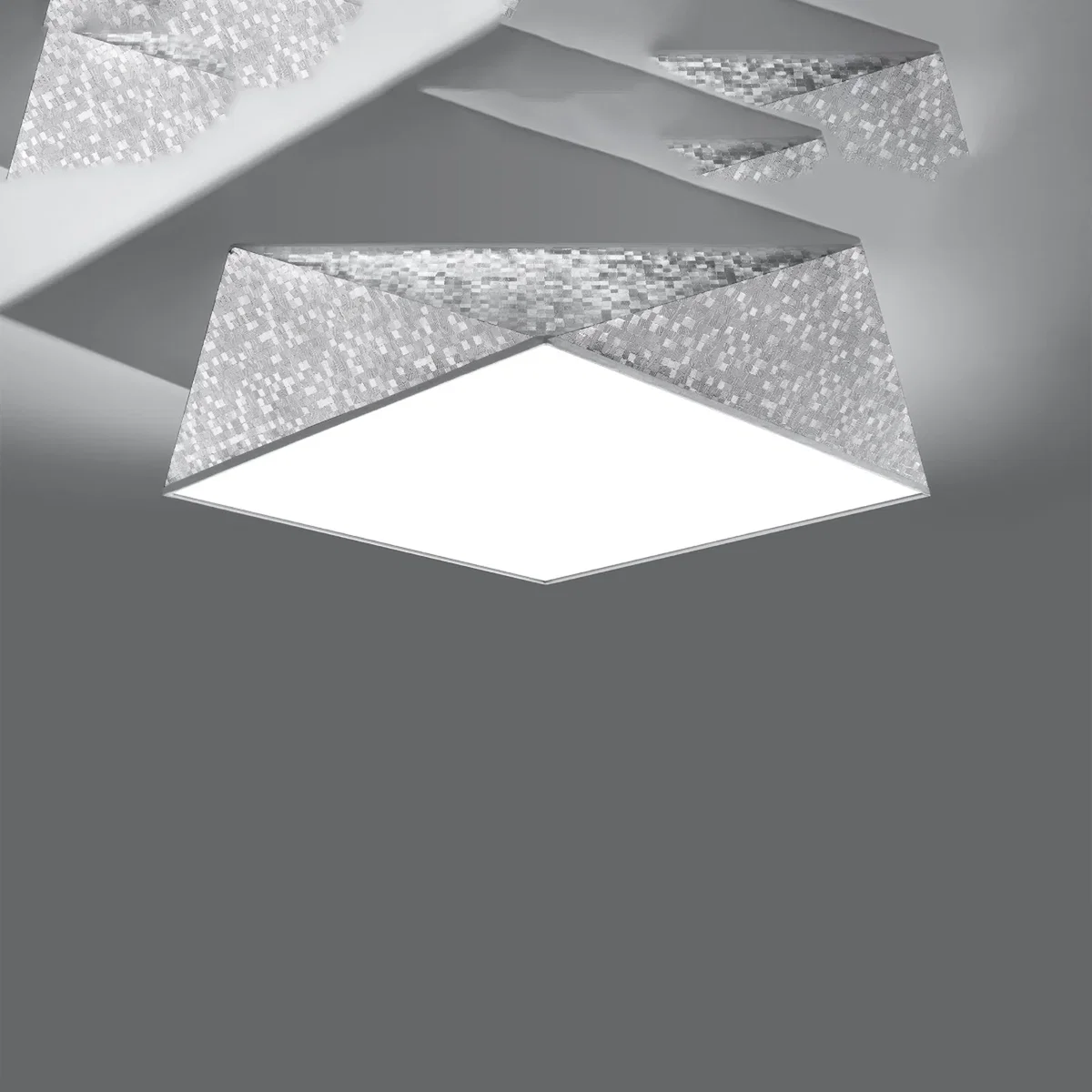 Ceiling lamp HEXA 45 silver - silver – image 4