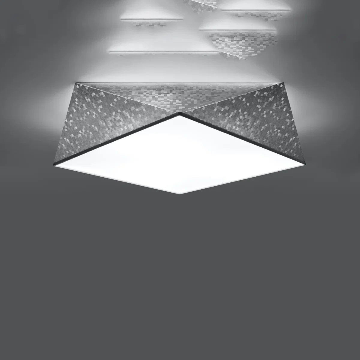Ceiling lamp HEXA 45 silver - silver – image 5