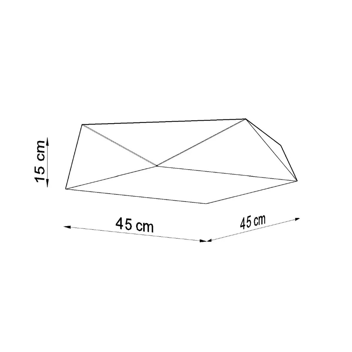 Ceiling lamp HEXA 45 silver - silver – image 7