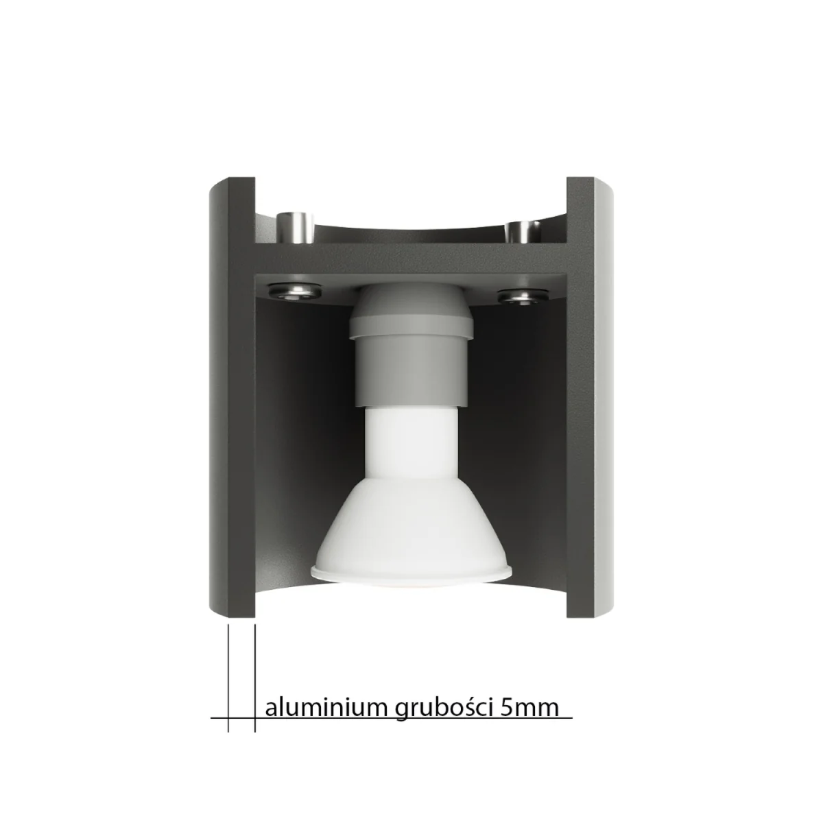 Ceiling lamp ORBIS 1 grey - black / Aluminium – image 4