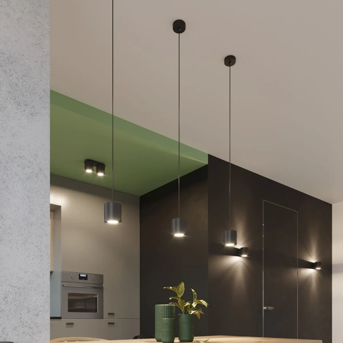 Ceiling lamp ORBIS 1 grey - black / Aluminium – image 5