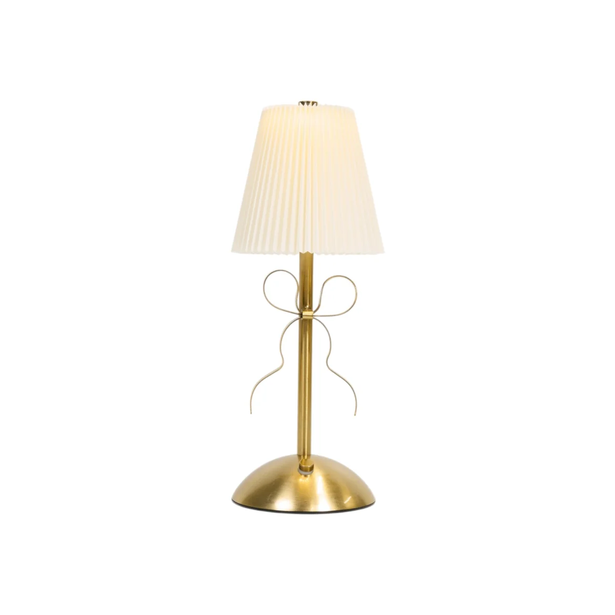 Rechargeable Gold Bow Table Lamp – image 1
