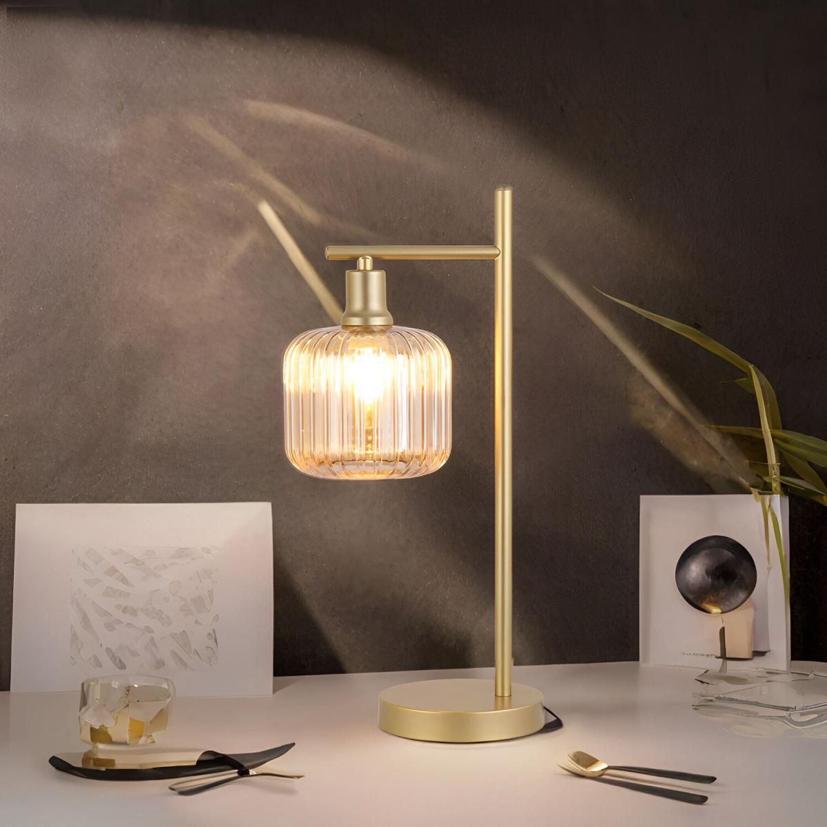 Micah Table Light - Champagne and Gold